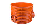 Base de pozo con cambio de dirección PP DN 600 (con junta) Ostendorf/Crearplast-Sistema S600 DN/OD 200 150° (210°)